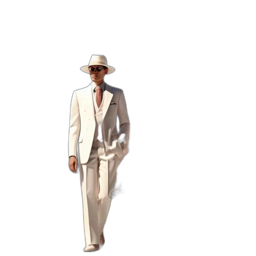 hat, jacket, staff, concept art transparent PNG cut-out