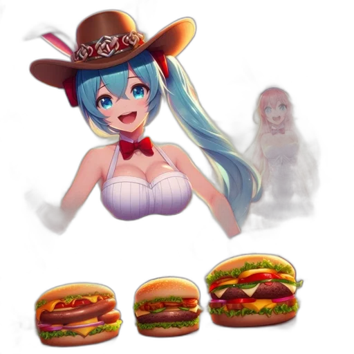 food, hat, creature, animal transparent PNG cut-out