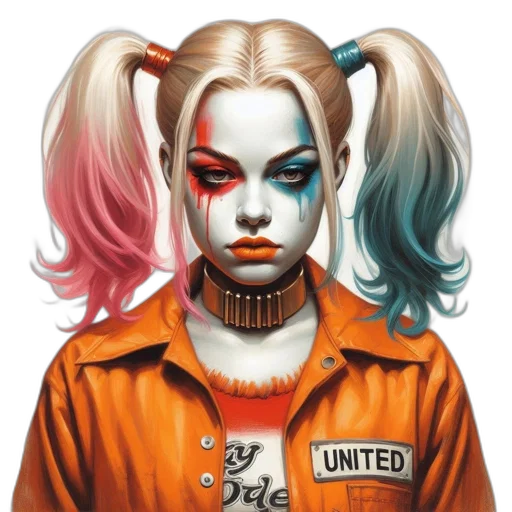 face, comic book art, concept art, cyberpunk transparent PNG cut-out
