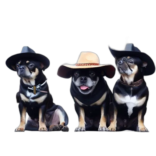 hat, animal, staff, photorealistic transparent PNG cut-out