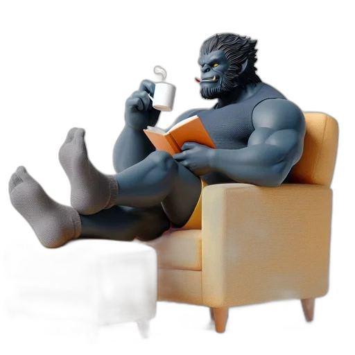 furniture, mask, 3d render, concept art transparent PNG cut-out