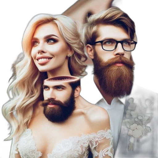 hair, crown, face, mask transparent PNG cut-out