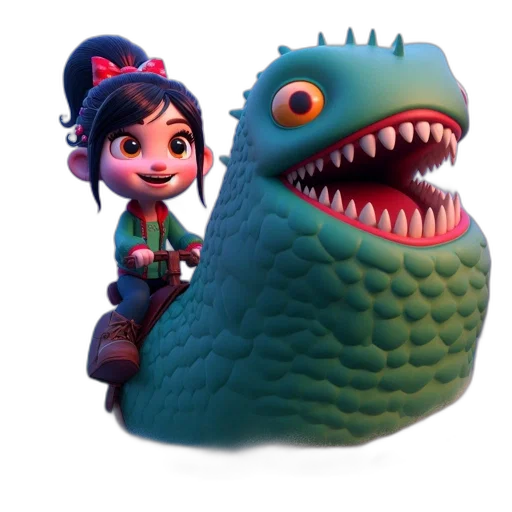 creature, dragon, concept art, 3d render transparent PNG cut-out