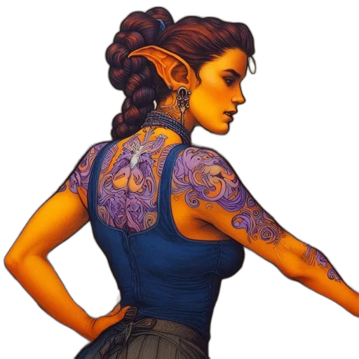 staff, dress, concept art, fantasy art transparent PNG cut-out