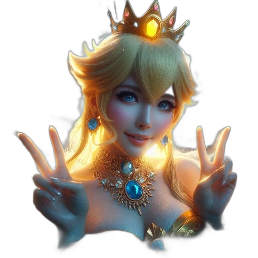 crown, jewelry, face, fantasy art transparent PNG cut-out
