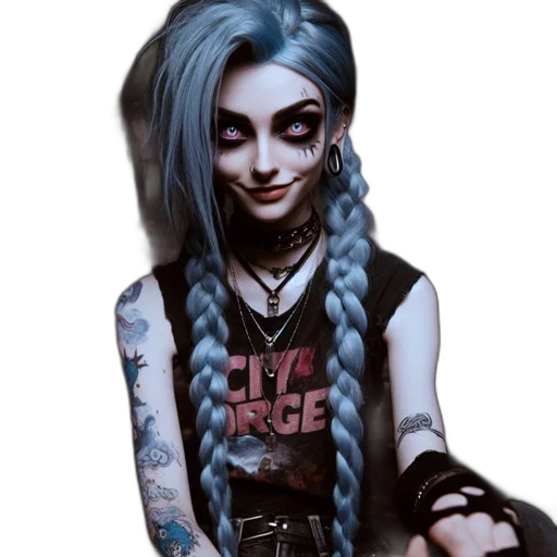 hair, face, jewelry, creature transparent PNG cut-out