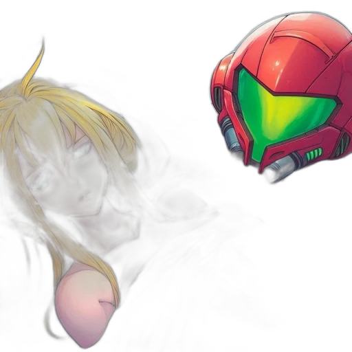 mask, robot, concept art, watercolor transparent PNG cut-out