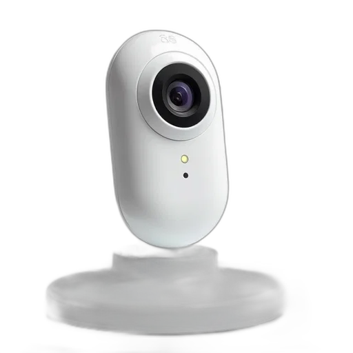 robot, 3d render, white, webcam transparent PNG cut-out