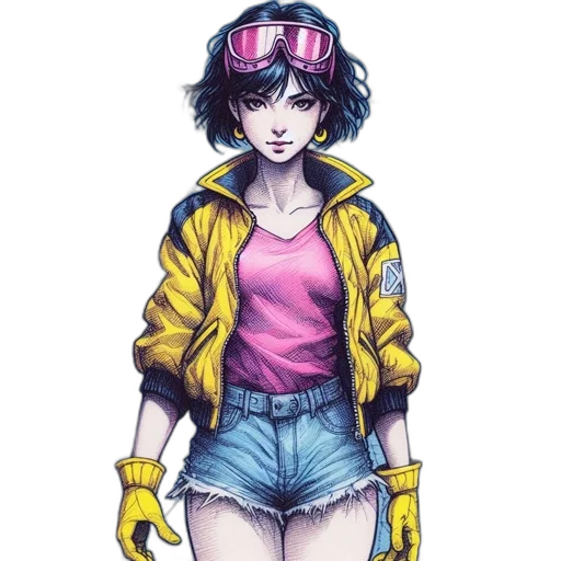 jacket, robot, hat, weapon transparent PNG cut-out