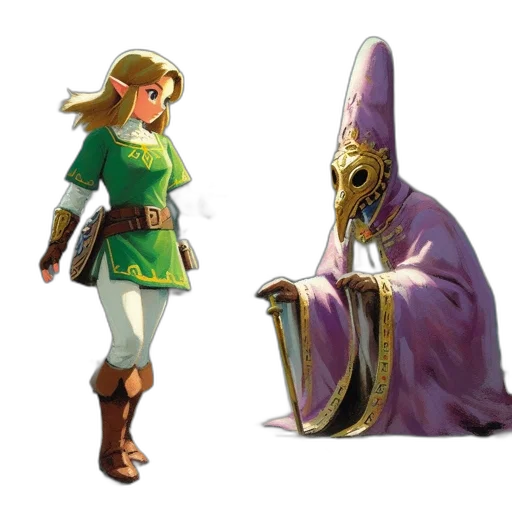 sword, dress, crown, concept art transparent PNG cut-out