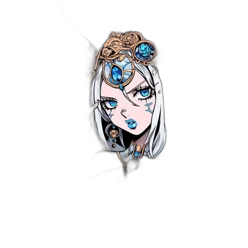 jewelry, crown, staff, face transparent PNG cut-out