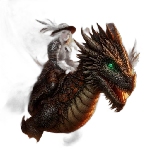 dragon, creature, animal, fantasy art transparent PNG cut-out