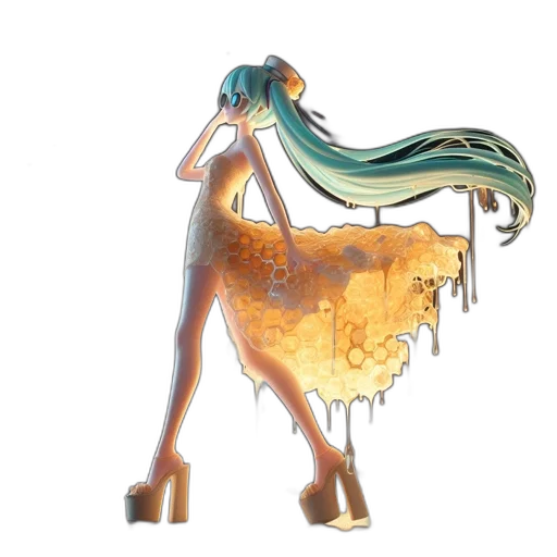 dress, staff, creature, jewelry transparent PNG cut-out