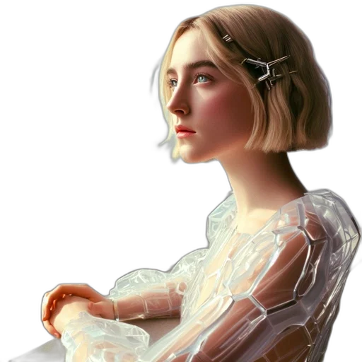 dress, jewelry, face, crown transparent PNG cut-out