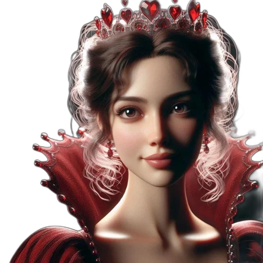 crown, jewelry, face, photorealistic transparent PNG cut-out