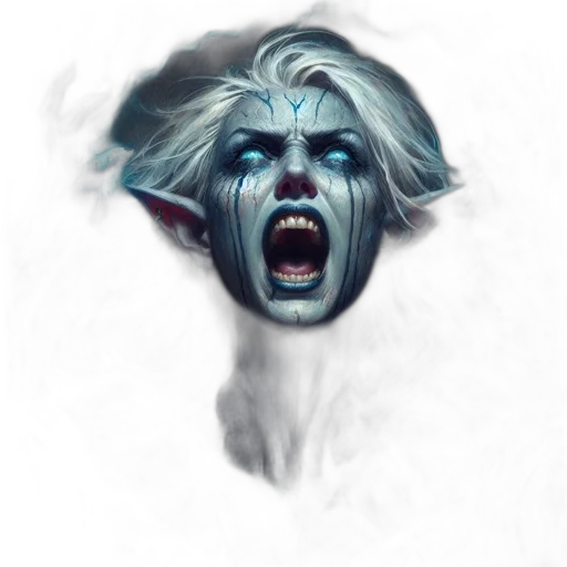 face, mask, creature, staff transparent PNG cut-out