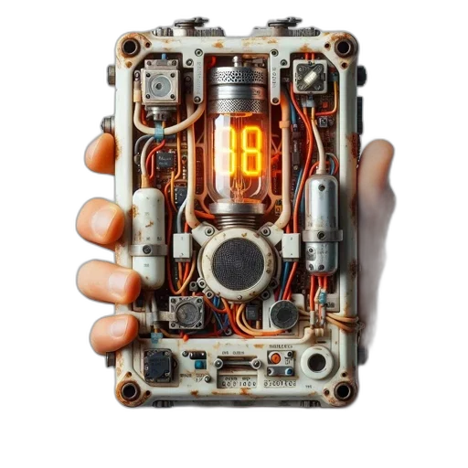 robot, weapon, cyberpunk, 3d render transparent PNG cut-out