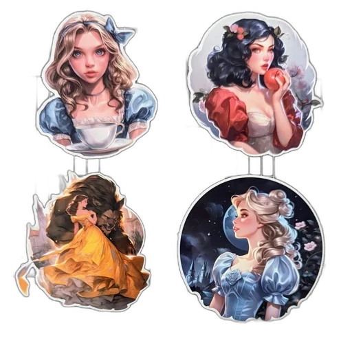 fantasy art, concept art, pixel art, four transparent PNG cut-out