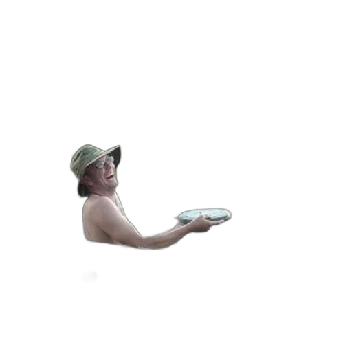 hat, shoes, staff, creature transparent PNG cut-out