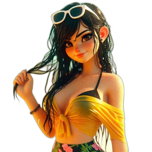 dress, 3d render, concept art, fantasy art transparent PNG cut-out