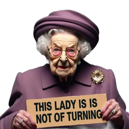 crown, dress, elderly, female transparent PNG cut-out