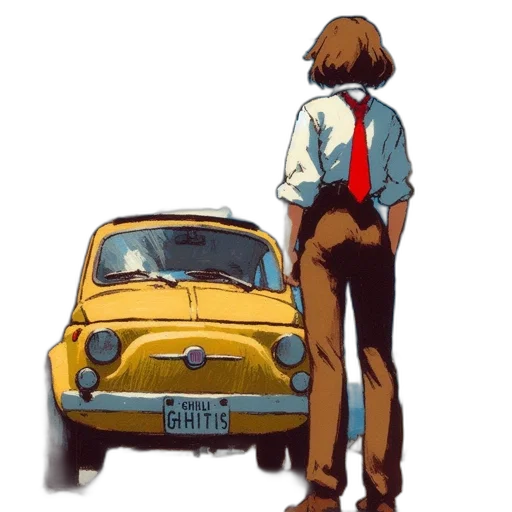 car, jacket, robot, dress transparent PNG cut-out