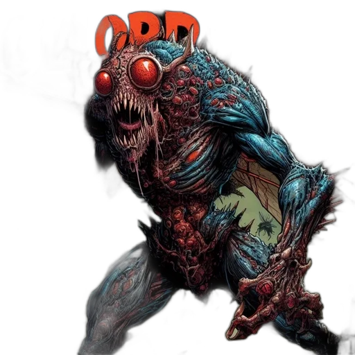 creature, comic book art, concept art, fantasy art transparent PNG cut-out
