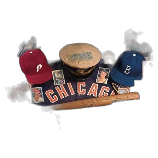 hat, collage, baseball, memorabilia transparent PNG cut-out