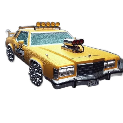 car, weapon, 3d render, concept art transparent PNG cut-out