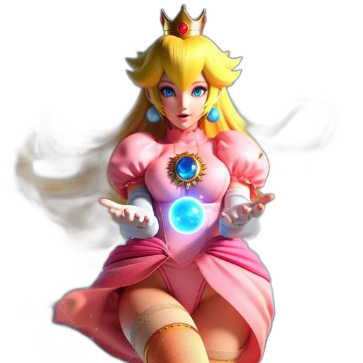 dress, crown, staff, weapon transparent PNG cut-out