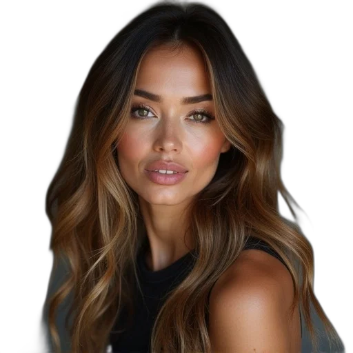 hair, face, photorealistic, cartoon transparent PNG cut-out