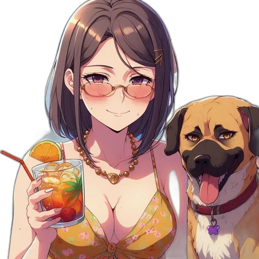 animal, dress, food, staff transparent PNG cut-out