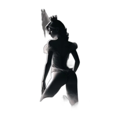 crown, dress, staff, creature transparent PNG cut-out