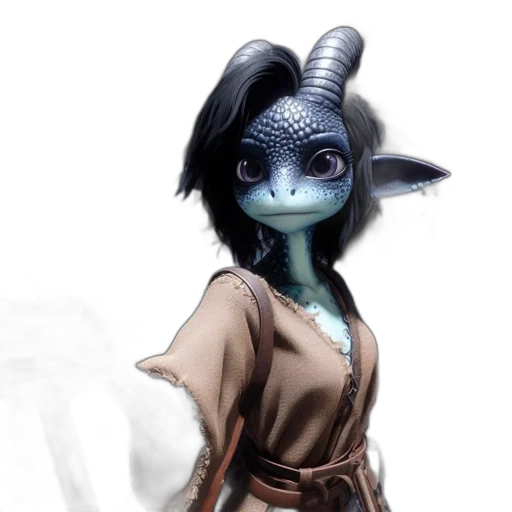 dragon, mask, staff, creature transparent PNG cut-out
