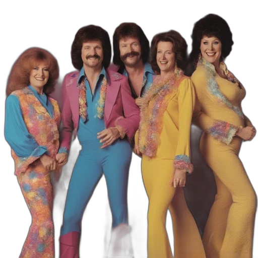 jacket, five, individuals, 1970s transparent PNG cut-out