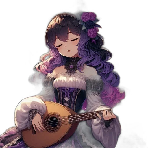 dress, flower, weapon, crown transparent PNG cut-out