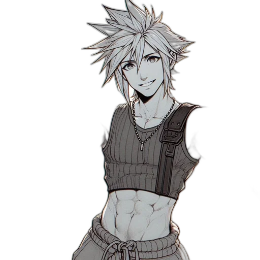 concept art, pixel art, cyberpunk, cartoon transparent PNG cut-out