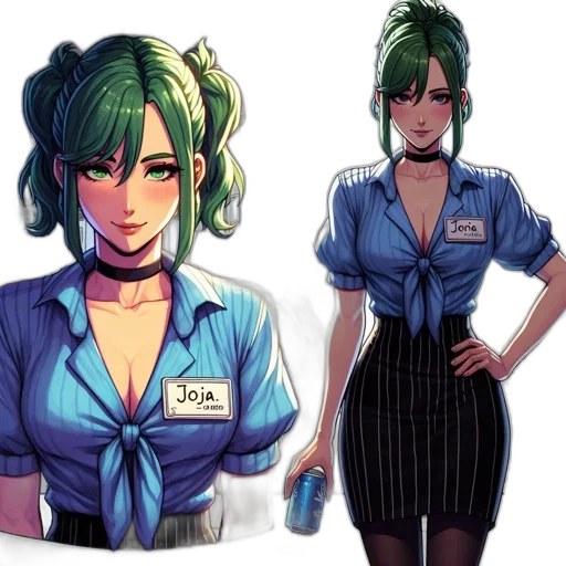 staff, dress, concept art, anime transparent PNG cut-out