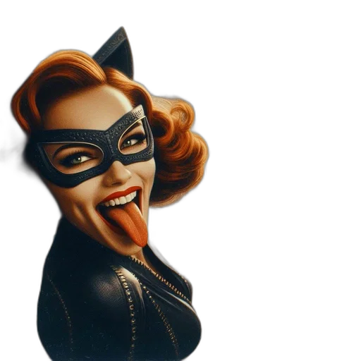 mask, comic book art, cartoon, 3d render transparent PNG cut-out