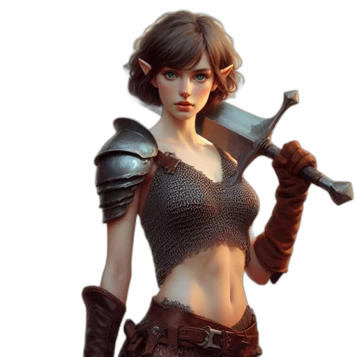 sword, weapon, staff, fantasy art transparent PNG cut-out