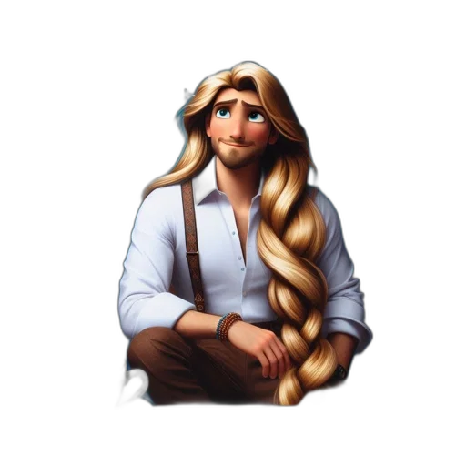 hair, crown, fantasy art, cartoon transparent PNG cut-out