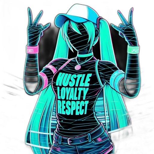 jacket, vaporwave, cyberpunk, comic book art transparent PNG cut-out