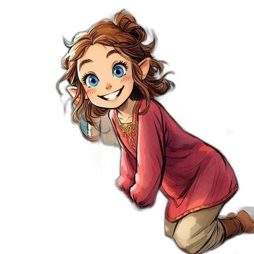 dress, staff, crown, face transparent PNG cut-out