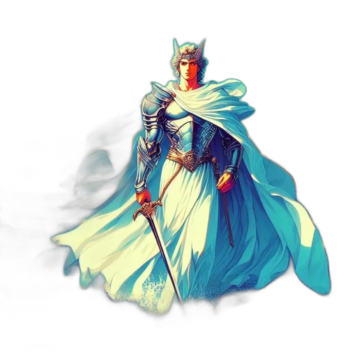 sword, crown, dress, staff transparent PNG cut-out