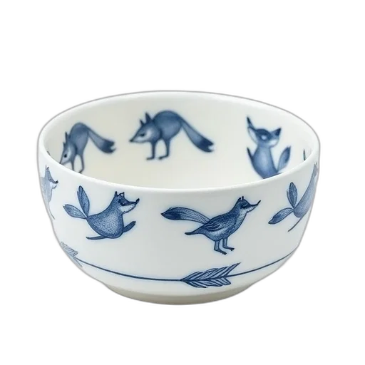 white, ceramic, bowl, has transparent PNG cut-out