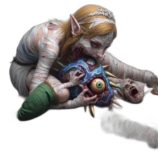 creature, staff, weapon, face transparent PNG cut-out