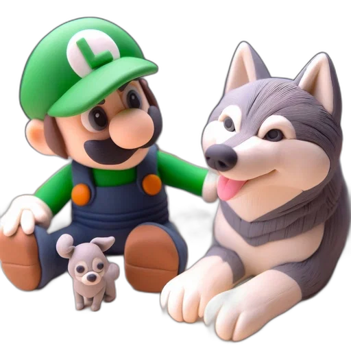 animal, 3d render, concept art, pixel art transparent PNG cut-out