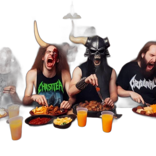 food, three, people, stage transparent PNG cut-out