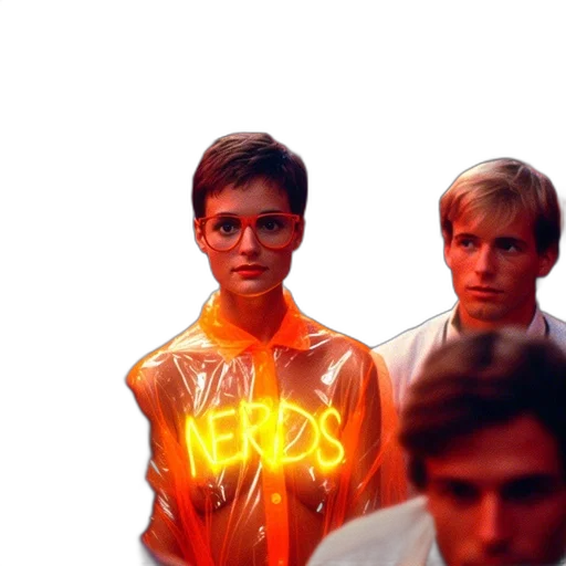 jacket, neon lights, outer space, fire transparent PNG cut-out