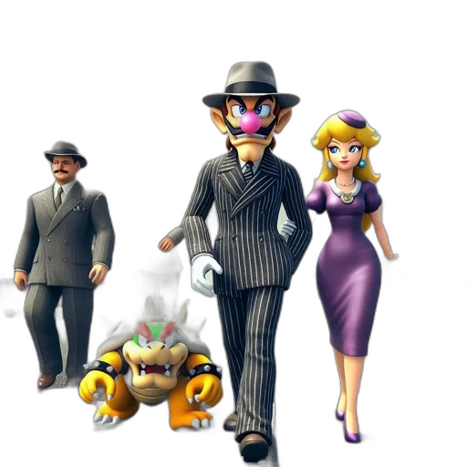 concept art, 3d render, cartoon, pixel art transparent PNG cut-out